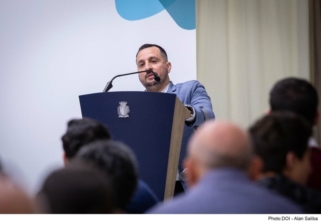Il-Kap Eżekuttiv Oliver Scicluna waqt l-intervent tiegħu