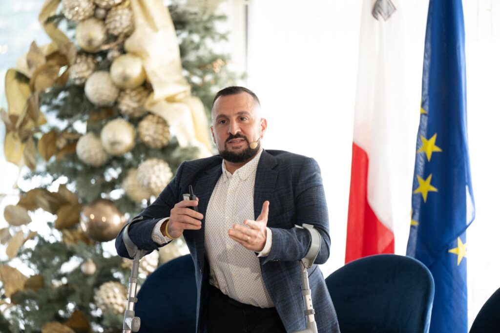 Il-Kap Eżekuttiv Oliver Scicluna waqt l-intervent tiegħu