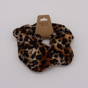 Cheetah print scrunchie