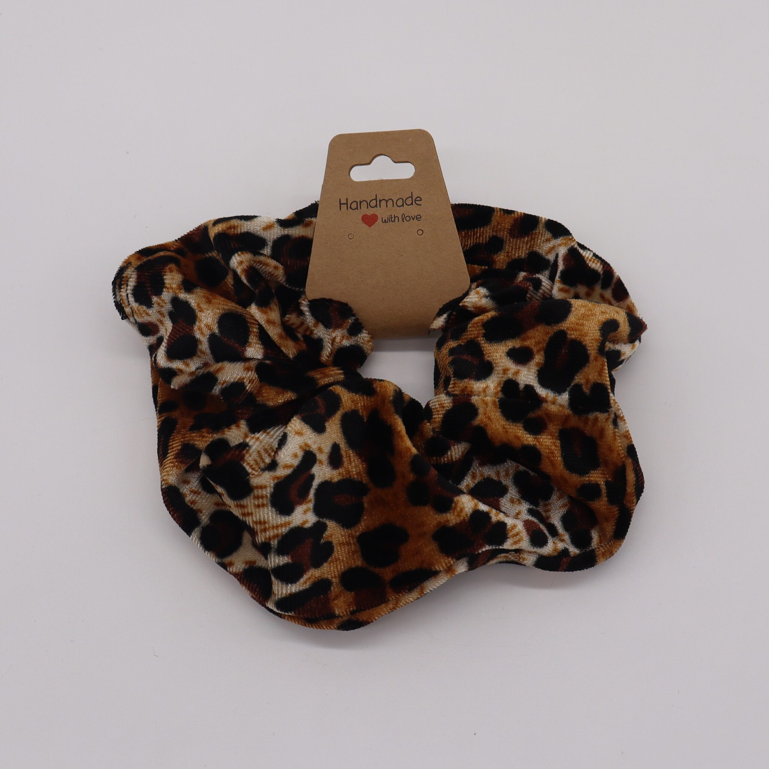 Cheetah print scrunchie