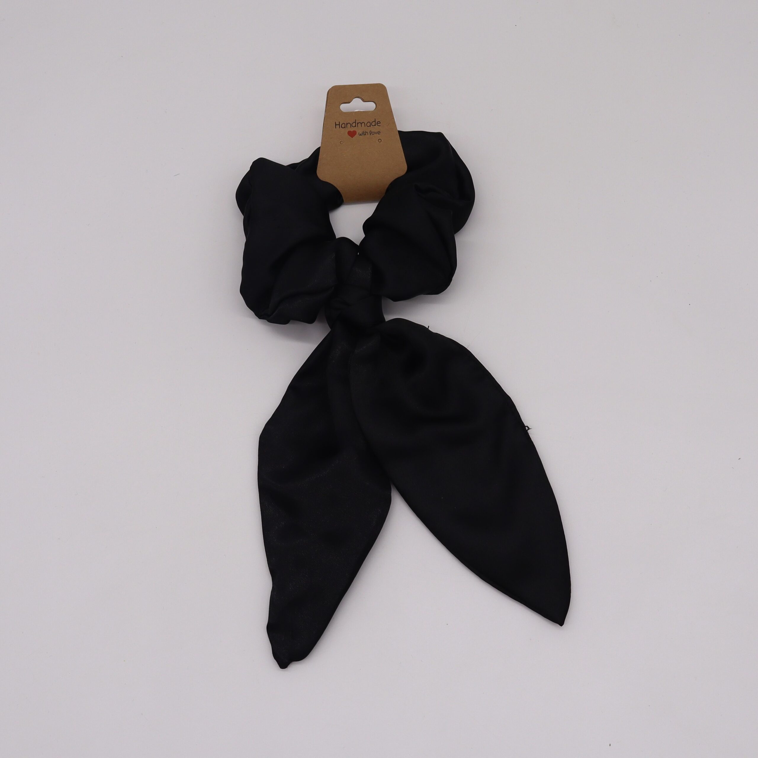 Black scrunchie with bow
