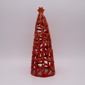 Red Ceramics Christmas Tree