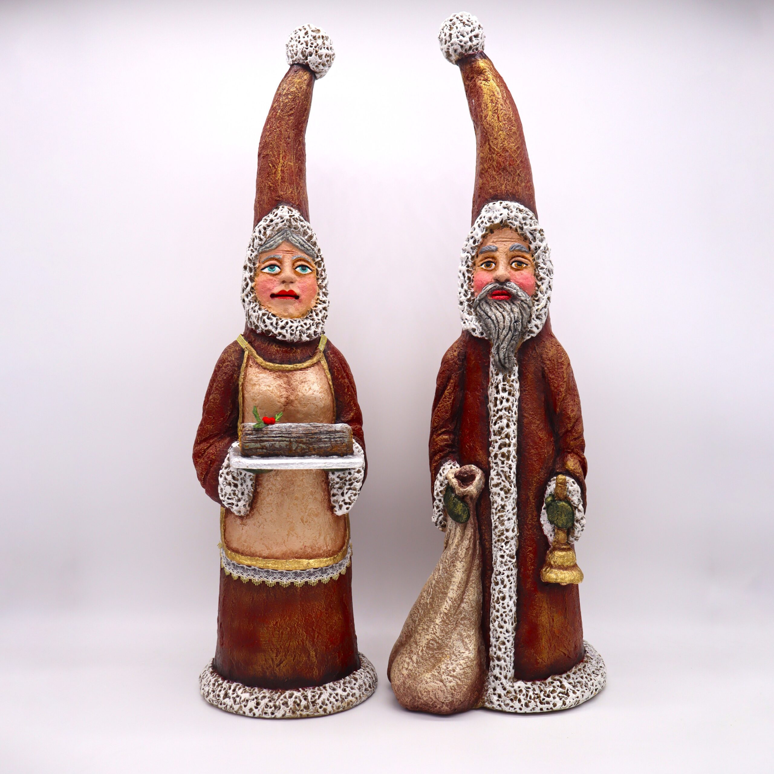 Mr and Mrs Claus Figurines