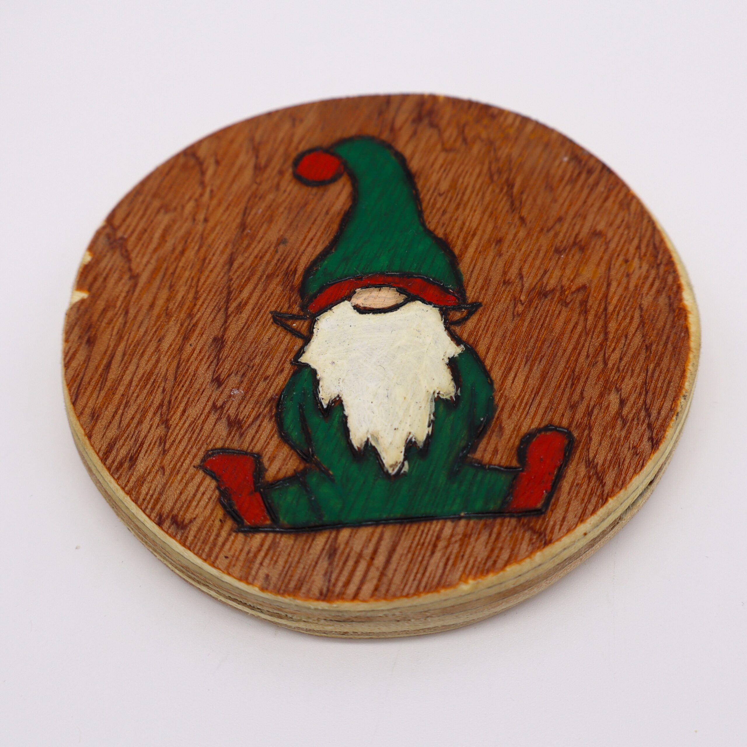 Round Christmas Coasters