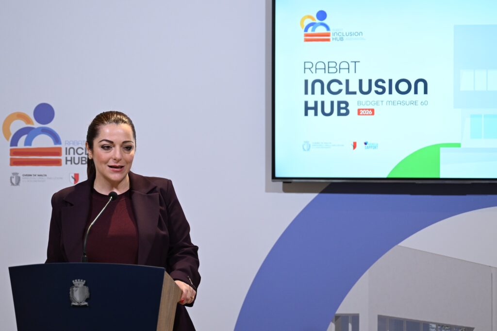 Il-Ministru Julia Farrugia waqt l-intervent tagħha